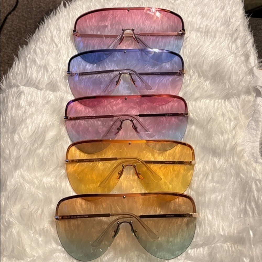 Gradient Oversized Sunglasses Bulk Set
